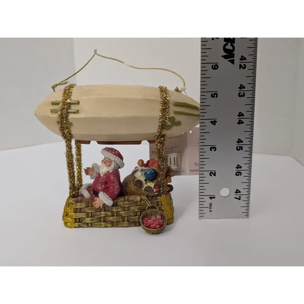 John Grossman Collection Santa Zeppelin Airship Ornament Kurt S. Adler NEW TAGS